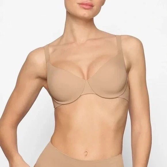 SKIMS Smoothing Intimates Full Coverage Lightly Lined Bra Clay 36B DM DEM 9549W - Picture 1 of 8
